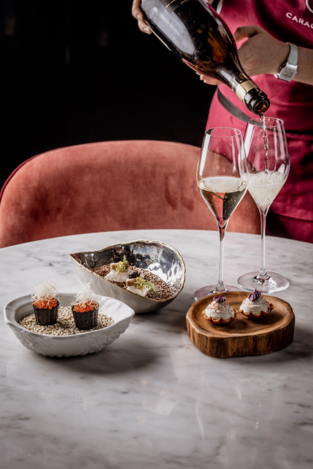 Menu du chef Caractère avec accords mets et vins