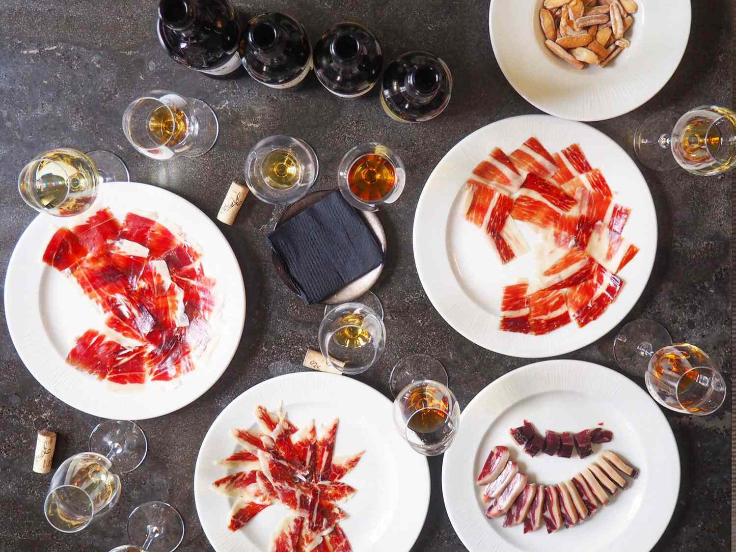 Sherry and Pata Negra Iberico Ham Tasting Journey at Flatiron