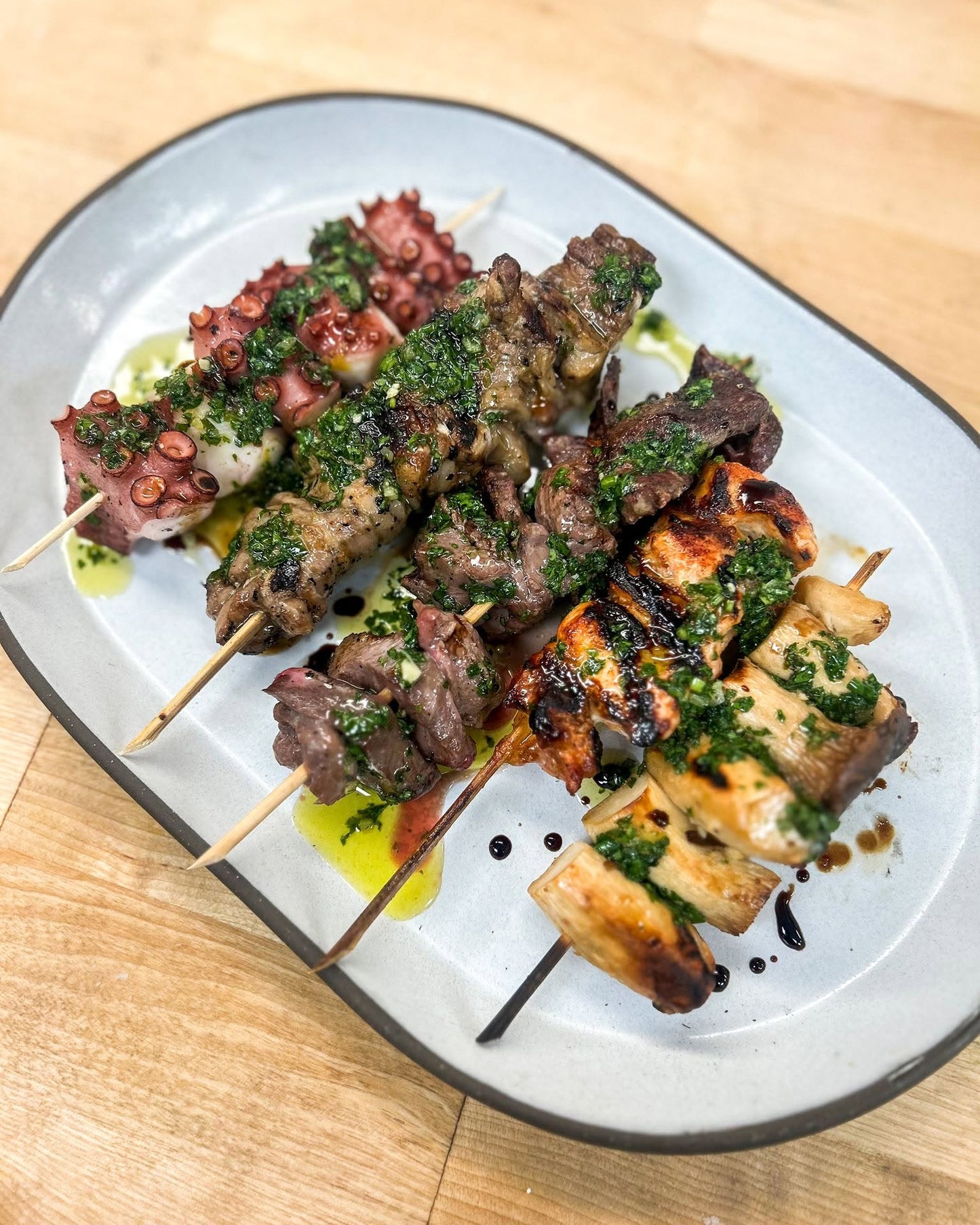 Chef's Choice Spiedini Menu at Mattina