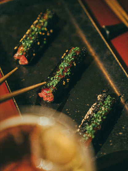 Chef’s Personalized Menu with Cocktail Pairings at Mimi Kakushi