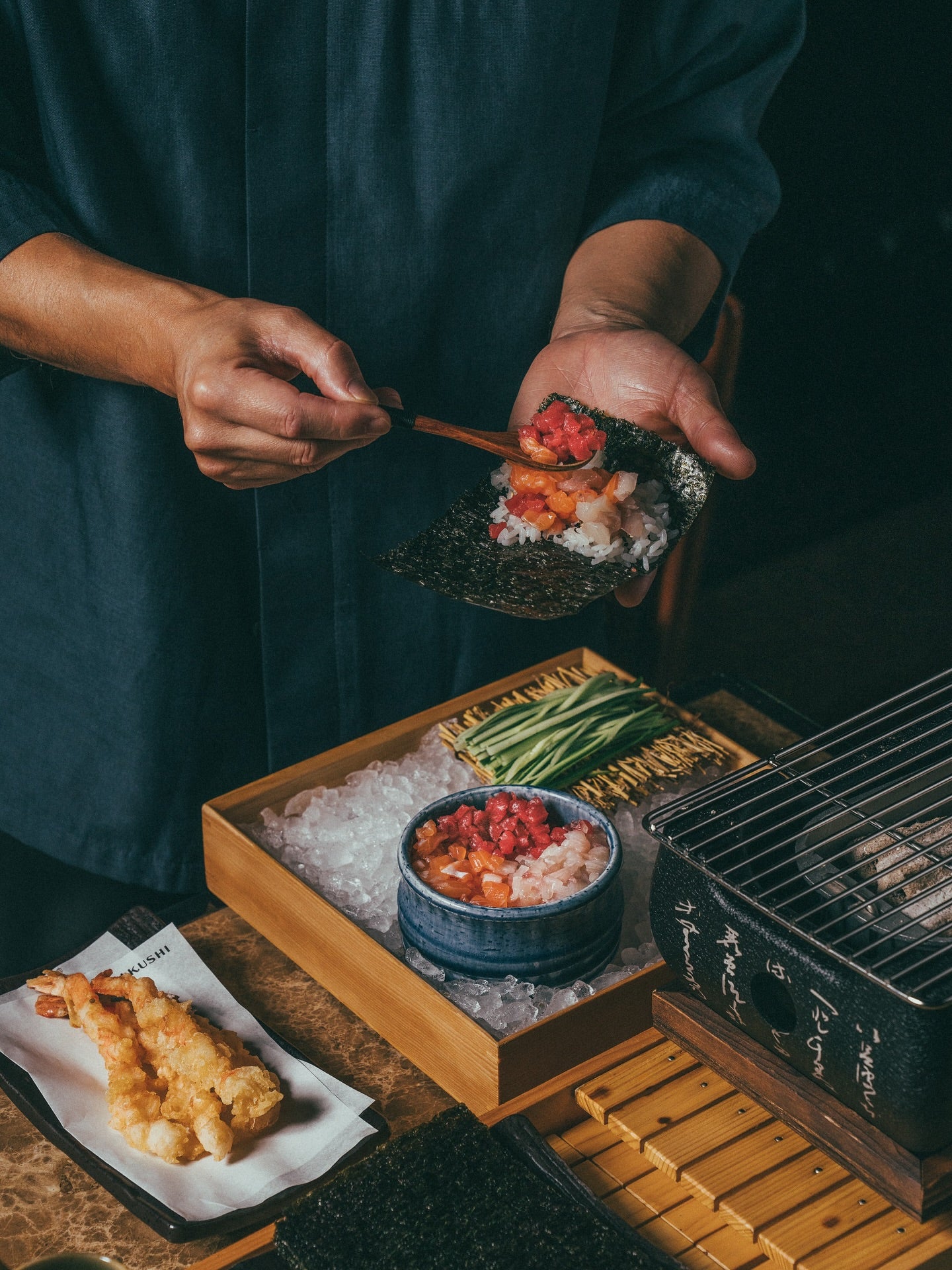 Chef’s Personalized Menu with Cocktail Pairings at Mimi Kakushi