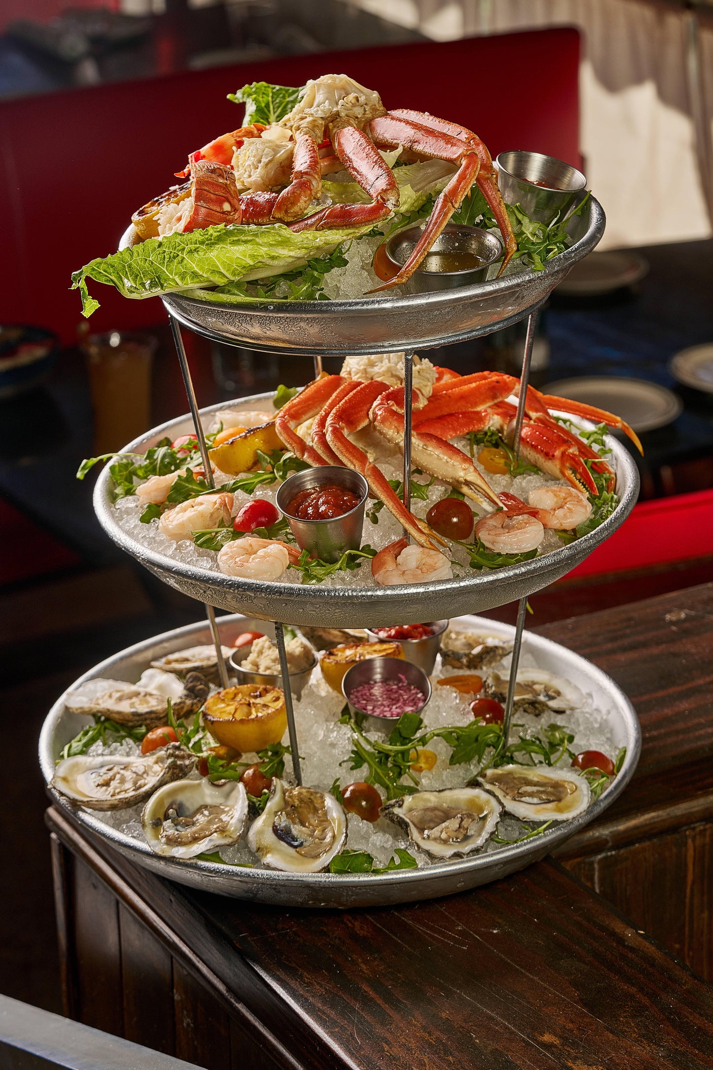 The Seafood Tower Affair at Iconic News Cafe South Beach