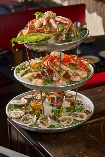 The Seafood Tower Affair at Iconic News Cafe South Beach