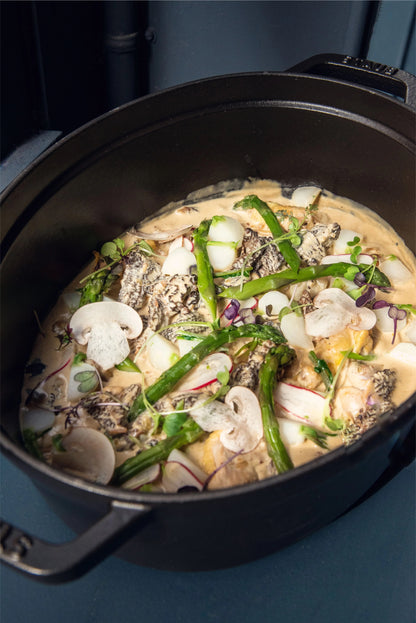 Le loft du chef avec menu de saison à La Régalade